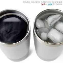 Running 20 Oz. Double Insulated Tumbler - I Run To Burn Off The Crazy -goneforarun Sales 2023 COMMUTER CUP HOT COLD WHITE 19