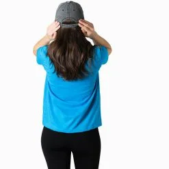 Running Short Sleeve T-Shirt - Wake Up And Run -goneforarun Sales 2023 FEMALE TURQUOISESSTEE BLANK 3