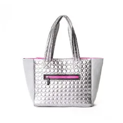 Amelia Tote - Silver -goneforarun Sales 2023 FLYTE 04 SILVER BACK