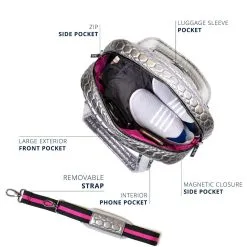 Adélie Bag - Silver -goneforarun Sales 2023 FLYTE 06 SILVER FEATURES