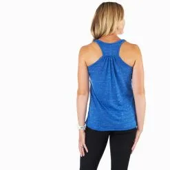 Flowy Racerback Tank Top - Patriotic Run -goneforarun Sales 2023 GFAR BLUE FLOWY BACK 15
