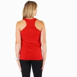 Flowy Racerback Tank Top - Heart Beat Female Runner -goneforarun Sales 2023 GFAR RED FLOWY BACK