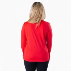 Women's Long Sleeve Tech Tee - Suck It Up Buttercup 12 Women's Long Sleeve Tech Tee - Suck It Up Buttercup -goneforarun Sales 2023 LSTECH FEMALE RED BACK 9