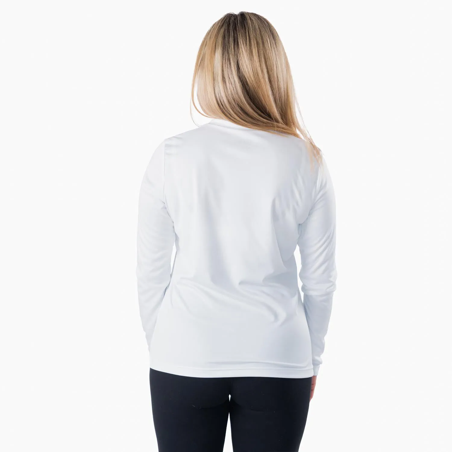 Women's Long Sleeve Tech Tee - Life's Short Run Long (Mountains) 5 Women's Long Sleeve Tech Tee - Life's Short Run Long (Mountains) - Image 3