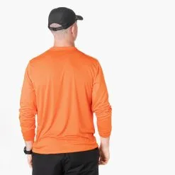 Long Sleeve Performance Tee - Day Of The Run -goneforarun Sales 2023 LSTECH M ORANGE BACK GFAR 2