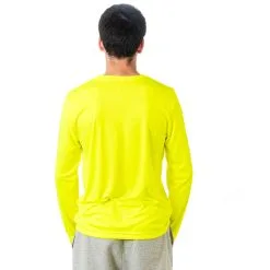 Cross Country Long Sleeve Performance Tee - Winged Foot Inspirational Words -goneforarun Sales 2023 LSTECH M SAFETYYELLOW BACK
