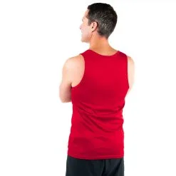 Men's Running Performance Tank Top - Patriotic Run -goneforarun Sales 2023 PERFTANK RED MALE BACK 10