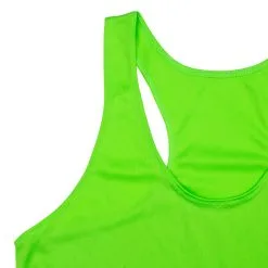 Women's Racerback Performance Tank Top - Don't Limit Your Challenges 9 Women's Racerback Performance Tank Top - Don't Limit Your Challenges -goneforarun Sales 2023 RACERBACK LIME CLOSEUP 2