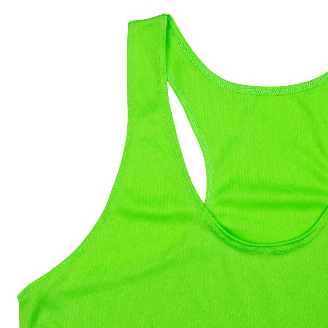 Women's Racerback Performance Tank Top - Life's Short Run Long (Mountains) 7 Women's Racerback Performance Tank Top - Life's Short Run Long (Mountains) - Image 5