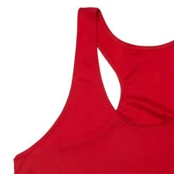 Women's Racerback Performance Tank Top - Sole Sister -goneforarun Sales 2023 RACERBACK RED CLOSEUP 1