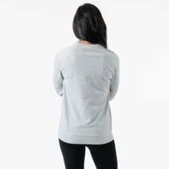 Running Raglan Crew Neck Pullover - Moonlit Run -goneforarun Sales 2023 RAGLANCREW HEATHERGRAY FEMALE BACK