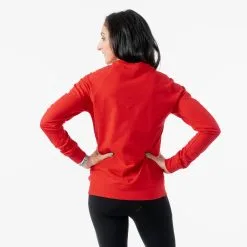 Running Raglan Crew Neck Pullover - Live Love Run Silhouette -goneforarun Sales 2023 RAGLANCREW RED FEMALE BACK
