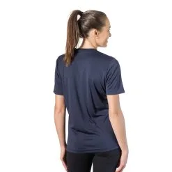 Women's Short Sleeve Tech Tee - Kiss Me I Am A Runner Shamrock -goneforarun Sales 2023 SSTECH FEMALE NAVY BACK 13