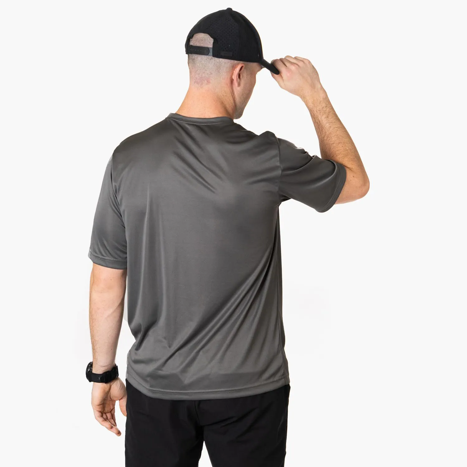 Men's Running Short Sleeve Performance Tee - Run Dirty 5 Men's Running Short Sleeve Performance Tee - Run Dirty - Image 3