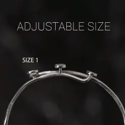 Sterling Silver Adjustable Bangle Bracelet - Cyclist -goneforarun Sales 2023 Sizes 1