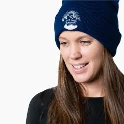 Running Embroidered Beanie - Life's Short, Run Long -goneforarun Sales 2023 TR 45373 model3