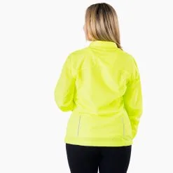 Women's Lightweight Jacket - Lone Wolf Runner -goneforarun Sales 2023 YELLOW JACKET FEMALE BACK 2