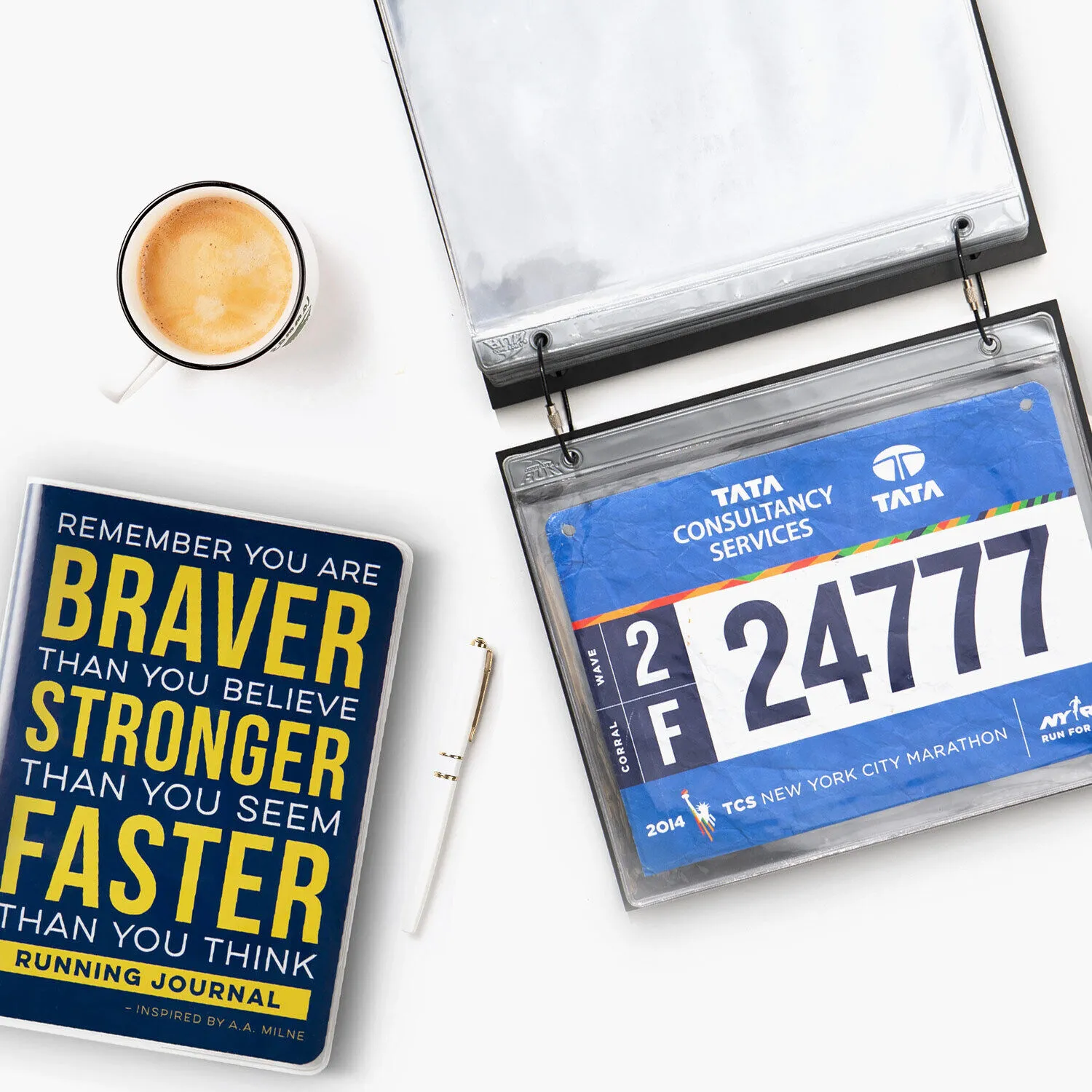 BibFOLIO® Race Bib Album - Courage To Start 7 BibFOLIO® Race Bib Album - Courage To Start - Image 5