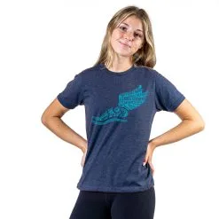 Cross Country Short Sleeve T-Shirt - Winged Foot Inspirational Words -goneforarun Sales 2023 cc 00129 NAVY GIRLS