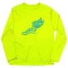 Cross Country Long Sleeve Performance Tee - Winged Foot Inspirational Words -goneforarun Sales 2023 cc 00438 SAFETYYELLOW FLAT