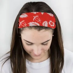 Multifunctional Headwear - Hibiscus Red RokBAND -goneforarun Sales 2023 gs 00504 FEMALE1