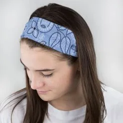 Multifunctional Headwear - Floral Blue RokBAND -goneforarun Sales 2023 gs 00519 FEMALE2