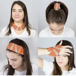 Multifunctional Headwear - Tribal Orange RokBAND -goneforarun Sales 2023 gs 00726 FEMALECOMP