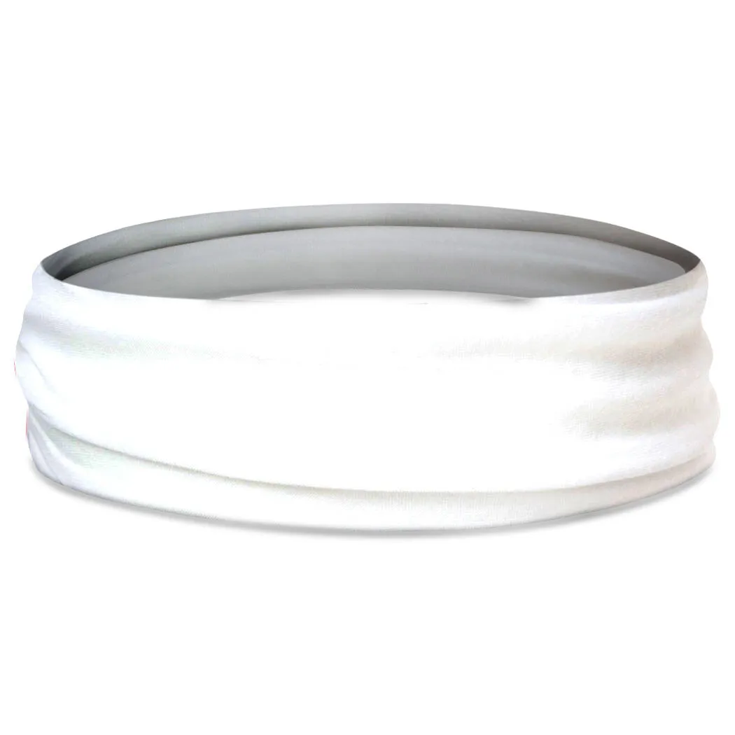 Multifunctional Headwear - Solid White RokBAND 5 Multifunctional Headwear - Solid White RokBAND - Image 3