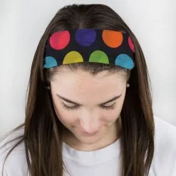 Multifunctional Headwear - Polka Dots Colorful RokBAND -goneforarun Sales 2023 gs 00951 FEMALE1