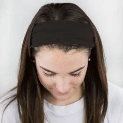 Long Multifunctional Headwear - Solid Black RokBAND -goneforarun Sales 2023 gs 09953 FEMALE1