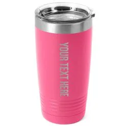 Personalized 20 Oz. Double Insulated Tumbler - Your Text -goneforarun Sales 2023 gs 11361 PINK MAIN