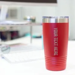 Personalized 20 Oz. Double Insulated Tumbler - Your Text -goneforarun Sales 2023 gs 11361 RED DESK