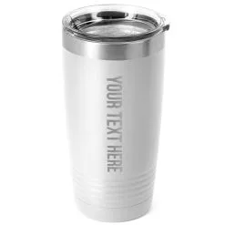Personalized 20 Oz. Double Insulated Tumbler - Your Text -goneforarun Sales 2023 gs 11361 WHITE MAIN