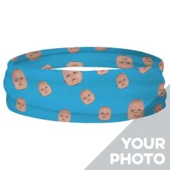 Multifunctional Headwear - Custom Baby Face RokBAND -goneforarun Sales 2023 gs 11469 BLUE RING