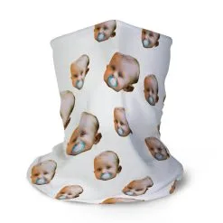 Multifunctional Headwear - Custom Baby Face RokBAND -goneforarun Sales 2023 gs 11469 LONG WHITE MAIN