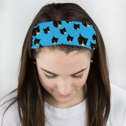 Multifunctional Headwear - Custom Cat Face RokBAND -goneforarun Sales 2023 gs 11470 CAROLINA FEMALE1
