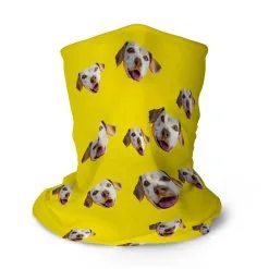 Multifunctional Headwear - Custom Dog Face RokBAND -goneforarun Sales 2023 gs 11471 LONG YELLOW MAIN