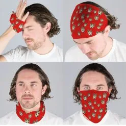 Multifunctional Headwear - Custom Dog Face RokBAND -goneforarun Sales 2023 gs 11471 RED MALECOMP