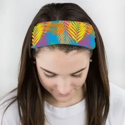 Multifunctional Headwear - Tropical Palm Pattern RokBAND -goneforarun Sales 2023 gs 11494 FEMALE1