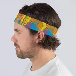 Multifunctional Headwear - Tropical Palm Pattern RokBAND -goneforarun Sales 2023 gs 11494 MALE2