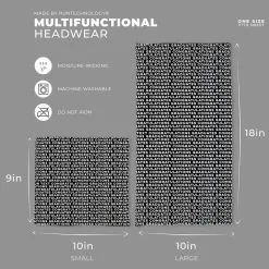 Multifunctional Headwear - Your Text Repeat RokBAND -goneforarun Sales 2023 gs 11499 BLACK DETAILS