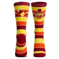 Woven Mid-Calf Socks - Turkey Stripe (Yellow/Orange/Red) -goneforarun Sales 2023 gs 11671 2