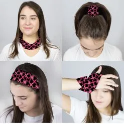 Multifunctional Headwear - Hearts And Xs RokBAND -goneforarun Sales 2023 gs 11739 BLACK FEMALECOMP