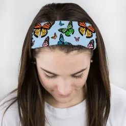 Multifunctional Headwear - Butterflies RokBAND -goneforarun Sales 2023 gs 11750 BLUE FEMALE1