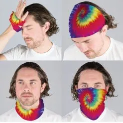 Multifunctional Headwear - Tie-Dye Spiral RokBAND -goneforarun Sales 2023 gs 11757 RAINBOW MALECOMP