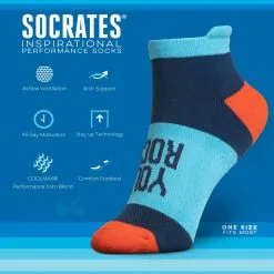 Socrates® Woven Performance Sock Set - You Rock -goneforarun Sales 2023 gs 11964 DETAILS