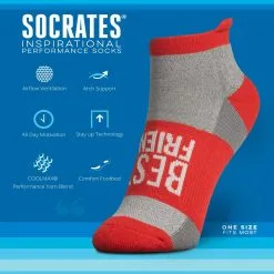 Socrates® Woven Performance Sock Set - Best Friend -goneforarun Sales 2023 gs 11968 DETAILS