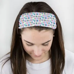 Multifunctional Headwear - She Believed She Could (Colorful) -goneforarun Sales 2023 gs 11983 FEMALE1