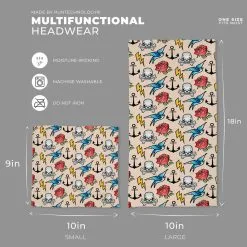 Multifunctional Headwear - Tattoo Pattern RokBAND -goneforarun Sales 2023 gs 12146 BEIGE DETAILS