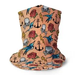 Multifunctional Headwear - Tattoo Pattern RokBAND -goneforarun Sales 2023 gs 12146 PEACH LONG MAIN